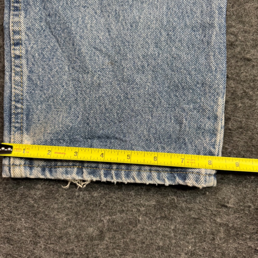 Riders by Lee Jeans Mens 36x29 Blue Distressed Straight Leg Denim‎ Y2K Fit 34x29 - Picture 12 of 12
